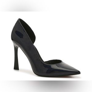 mix no 6 black iridescent pumps